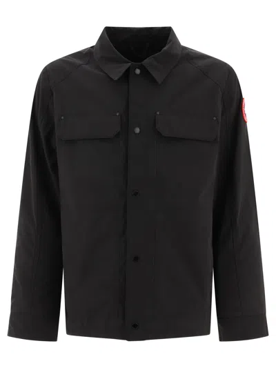 Shop Canada Goose Burnaby Chore Jackets In Black