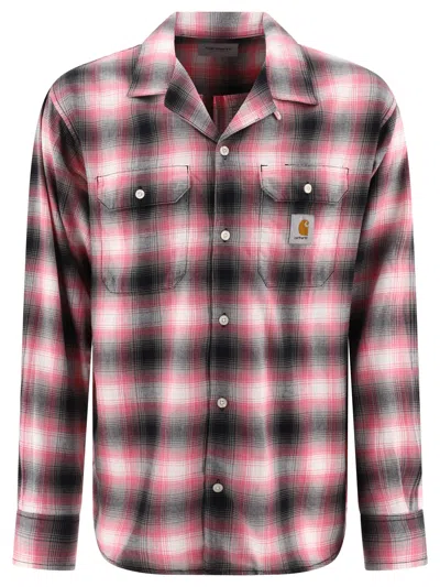 Shop Carhartt Blanchard Shirts In Pink