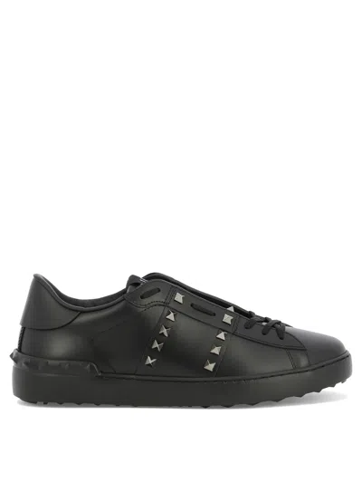 Shop Valentino Rockstud Untitled Sneakers & Slip-on Black