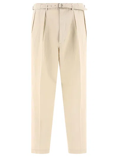 Shop Kaptain Sunshine Gurkha Trousers In Beige