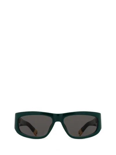 Shop Jacquemus Sunglasses In Green