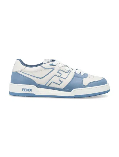 Shop Fendi Match Sneakers In Sky+bianco+sky
