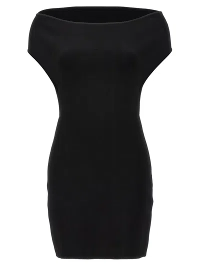 Shop Jacquemus 'la Robe Cubista' Dress In Black