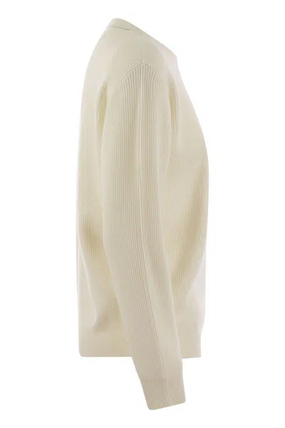 Brunello Cucinelli Women Crew-neck Sweater In Neutral