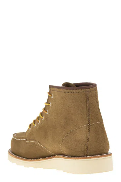 Red Wing Shoes Lace-up Suede Ankle Boots In Olive