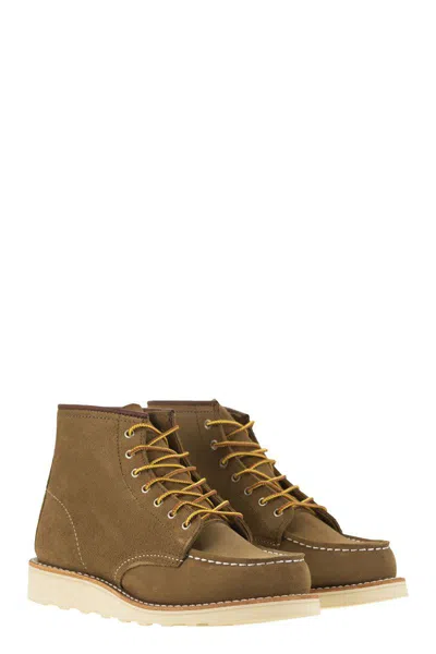 Red Wing Shoes Lace-up Suede Ankle Boots In Olive