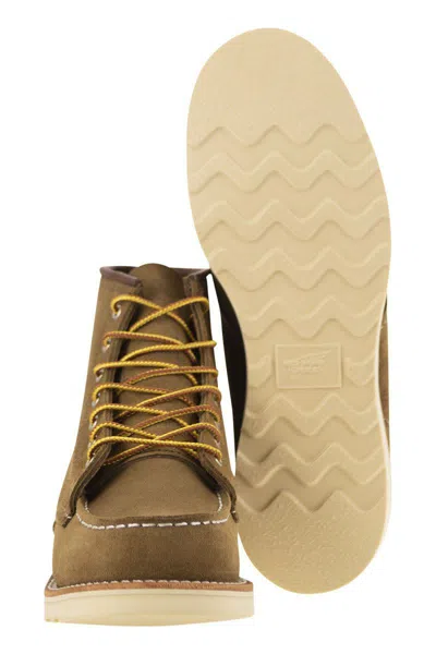 Red Wing Shoes Lace-up Suede Ankle Boots In Olive