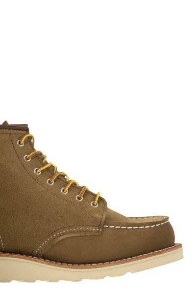 Red Wing Shoes Lace-up Suede Ankle Boots In Olive