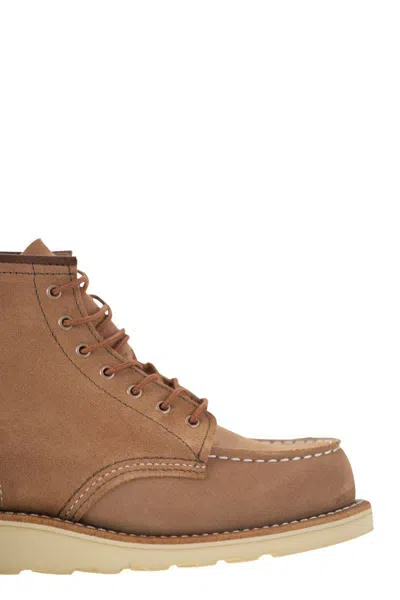 Red Wing Shoes Women's Classic Moc 8208 Boots In Dusty Rose In Beige