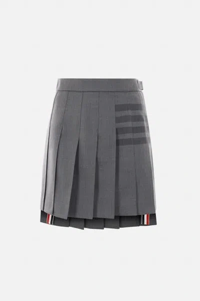 Shop Thom Browne Skirts In Med Grey