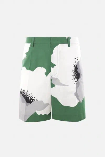 Shop Valentino Garavani Shorts In Emerald
