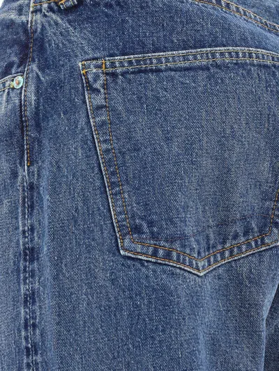 Shop Orslow 105 Standard Selvedge Denim Jeans Light Blue