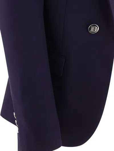Shop Balmain 6-button Blazer Jackets Blue
