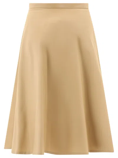 Shop Fit A-line Skirt Skirts Beige