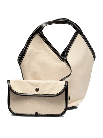 Shop Gianni Chiarini Anfora Shoulder Bags Beige