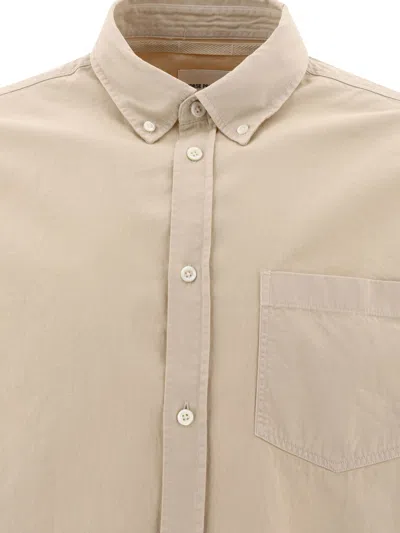 Shop Norse Projects Anton Light Twill Shirts Beige