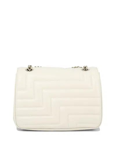Shop Jimmy Choo Avenue Soft Shoulder Bags White
