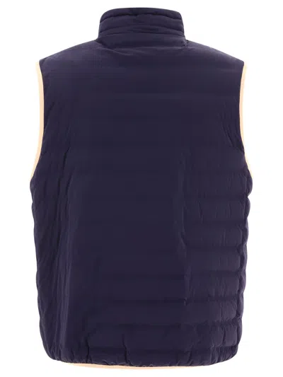 Shop Brunello Cucinelli Bonded Nylon Lightweight Down Vest Jackets Blue