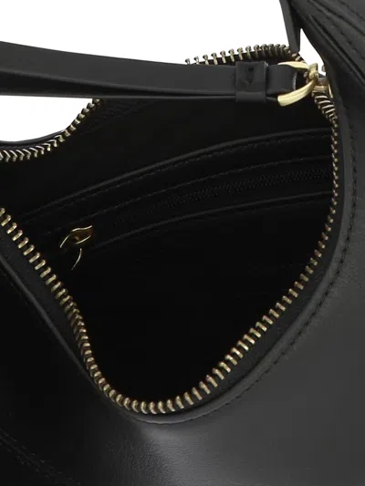 Shop Pinko Brioche Hobo Mini Shoulder Bags Black