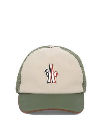 Shop Moncler Cap With Mesh Panels Hats Green