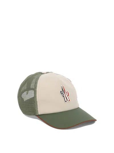 Shop Moncler Cap With Mesh Panels Hats Green