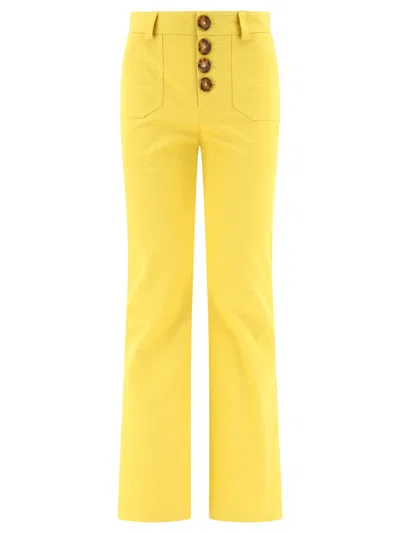 Shop Ines De La Fressange Charlotte Trousers Yellow