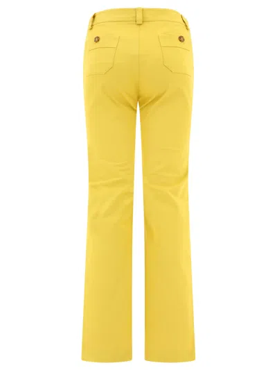Shop Ines De La Fressange Charlotte Trousers Yellow