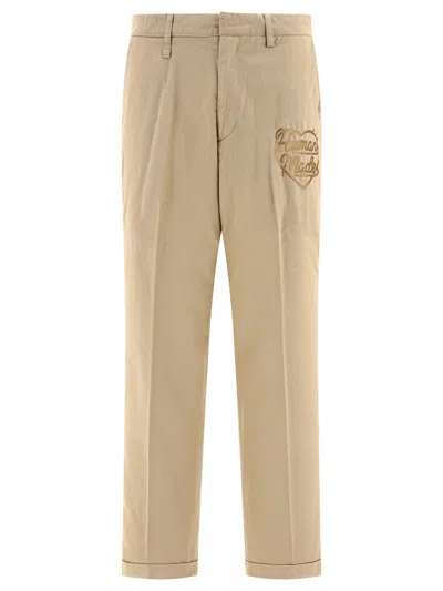 Shop Human Made Chino Trousers Beige