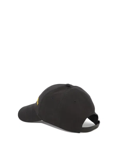 Shop Alexander Mcqueen Classic Logo Hats Black