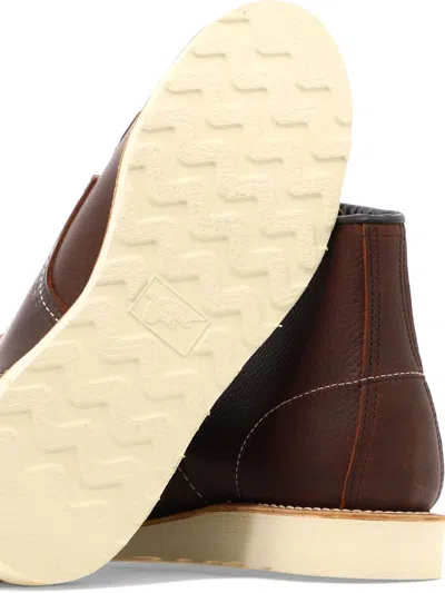 Red Wing Shoes Stylish Ankle Length Flat Sole Boots