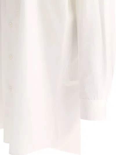 Shop Maison Margiela Cotton Poplin Shirt Dress Dresses White