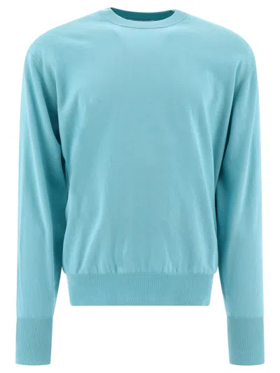Shop Kaptain Sunshine Cotton Sweater Knitwear Light Blue