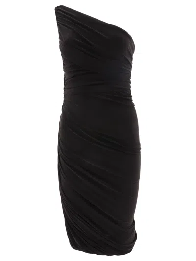 Shop Norma Kamali Diana Dresses Black