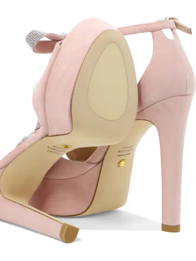 Shop Stuart Weitzman Discoplatform Sandals Pink