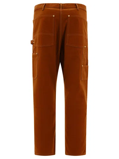 Shop Human Made Duck Painter Trousers Brown