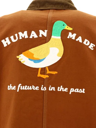 Shop Human Made Duck Coverall Jackets Brown