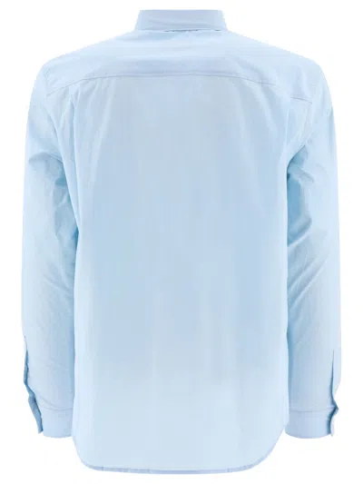 Shop Apc Edouard Shirts Light Blue