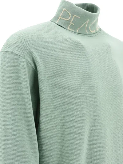 Shop Kapital Embroidered Turtleneck Knitwear Green