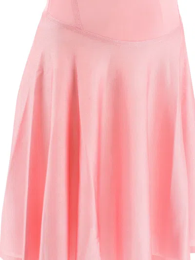 Shop Alaïa Flared Dress Dresses Pink