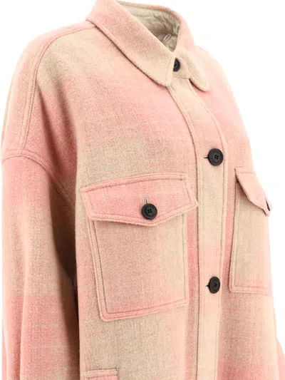 Shop Marant Etoile Fontizi Coats Pink