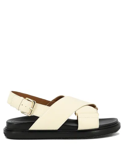 Shop Marni Sandals White