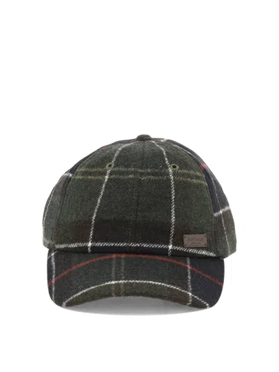 Shop Barbour Galingale Tartan Hats Green