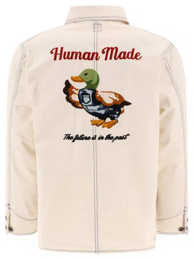 Shop Human Made Garment Dyed Jackets White