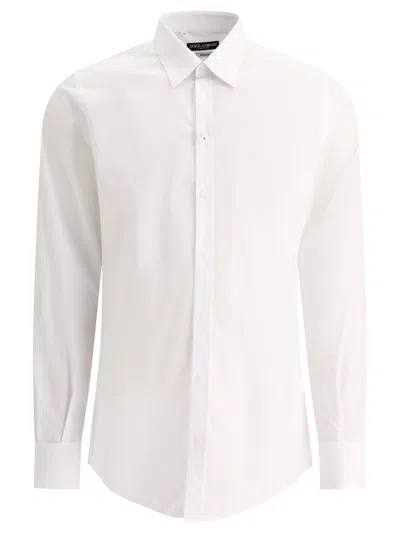 Shop Dolce & Gabbana Gold-fit Shirts White