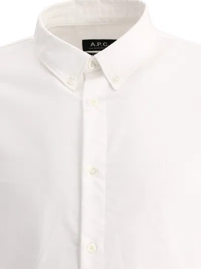 Shop Apc Greg Shirts White
