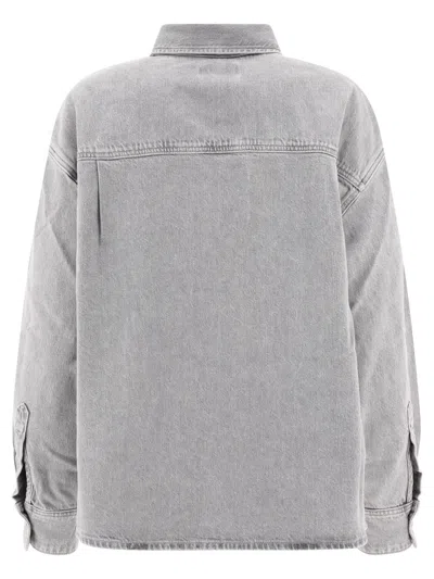Shop Agolde Gwen Shirts Grey