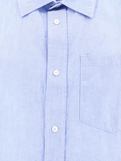 Shop Norse Projects Ivan Relaxed Shirts Light Blue