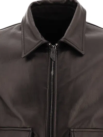 Shop Salvatore Santoro Leather Biker Jacket Jackets Black