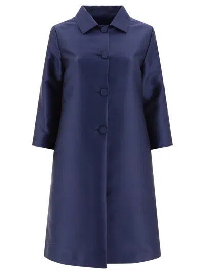 Shop Fit Lighweight Single-breasted Coat Coats Blue