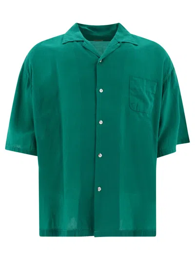 Shop Kapital Linen Shirt Shirts Green